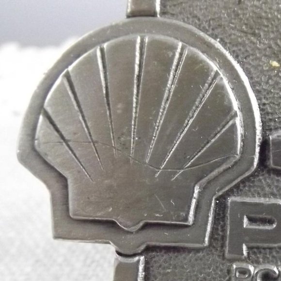 Vintage Scotford Refinery & Shell Gas Belt Buckle - Picture 6 of 10